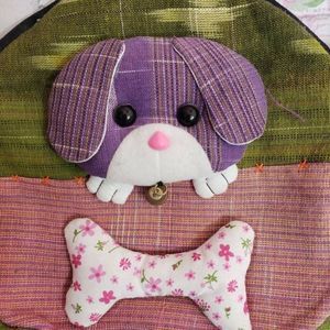 Handmade OOAK Puppy Crossbody Bag